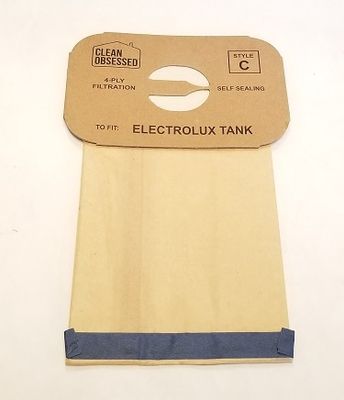 Bag, Cloth, Type C, 100 Pack, For Clean Obsessed CO763, CO888, Electrolux, Style C, Perfect C101, C103, C104, CLC100, Generic