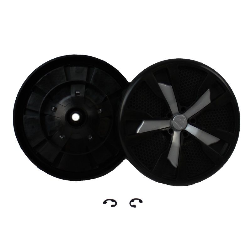 Wheel, Kit, With E-Clips, Axels, &amp; Both Wheels, For Bissell Pro Heat 1548