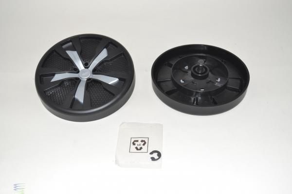Wheel, Kit, With E-Clips, Axels, & Both Wheels, For Bissell Pro Heat 1548