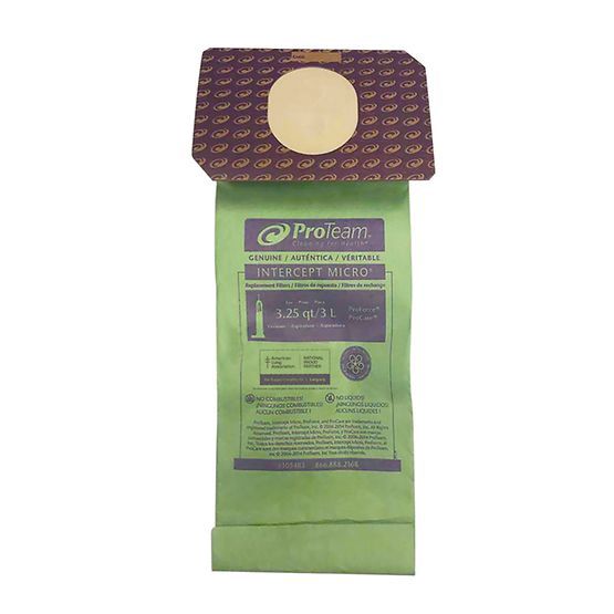 Bags, Paper, Type U, 10 Pack, For ProTeam ProForce 1200XP, 1500XP, Extreme, Intercept, Micro, ProLux, Electrolux Discovery 1, 2, 3, Eureka, Sanitaire SC6600A, Genuine