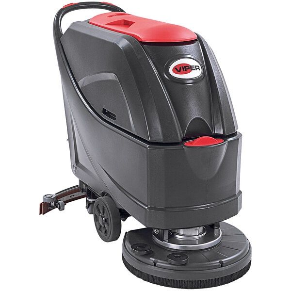 Viper 56384815 AS5160T 20&quot; AGM Cordless Walk Behind Disc Floor Scrubber with Traction Drive - 16 Gallon