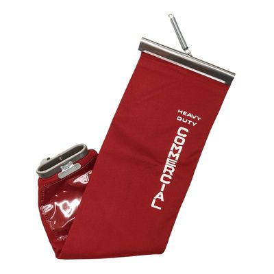 Bag, Outer Cloth, Red, Reusable, For Sanitaire, Commercial Latch Coupling Lined Titex, Green Klean