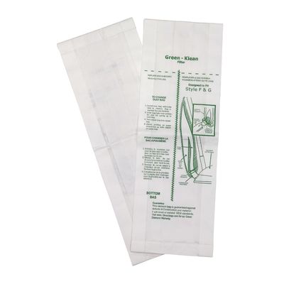 Bags, Paper, Type F&amp;G, 10 Pack, For Eureka, Sanitaire, Green Klean