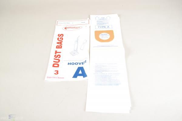 Bags, Paper, Type A, 3pk, Hoover Convertible, EnviroCare
