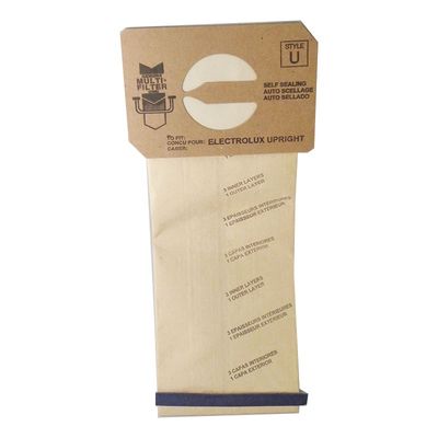 Bags, Paper, Type U, 100 Pack, For ProTeam ProForce 1200XP, 1500XP, Extreme, Intercept, Micro, ProLux, Electrolux Discovery 1, 2, 3, Eureka, Sanitaire SC6600A, DVC Bags, Paper, Type U, 100 Pack, For ProTeam ProForce 1200XP, 1500XP, Extreme, Intercept, Micro, ProLux, Electrolux Discovery 1, 2, 3, Eureka, Sanitaire SC6600A, DVC