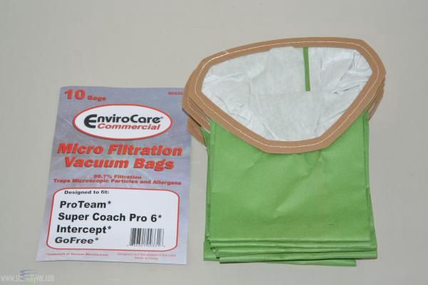 Bags, Paper, Heart Shaped, 10pk, ProTeam Super Coach 6, EnviroCare
