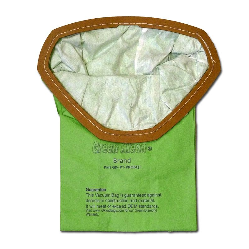 Bags, Paper, Heart Shaped Collar, 10 Pack, For ProTeam Super Coach 6 Backpack Pro Series, Green Klean