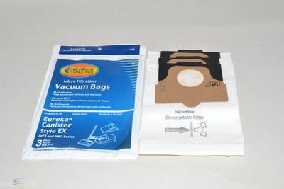 Bags, Paper, Type EX, 3 Pack, For Eureka Excalibur, Sanitaire 6984A, 6993A, EnviroCare