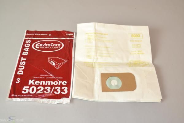 Bags, Paper, Type E, 3pk, Kenmore 5023, 5033, EnviroCare