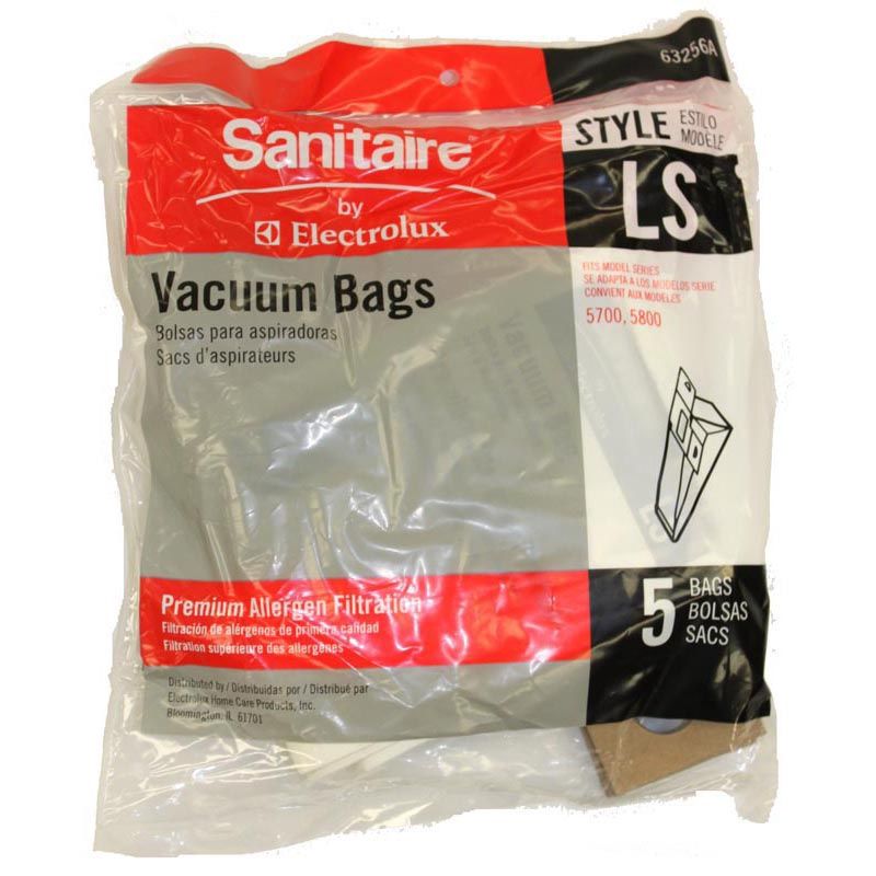 Bags, Paper, Type LS, 3 Pack, For Eureka 5700, 5800 Series, Sanitaire