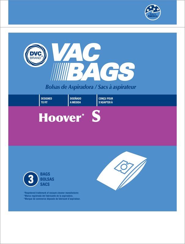 Bags, Paper, Type S, 3 Pack, For Hoover Canister SK30080, DVC