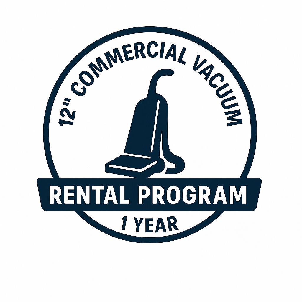 One Year 12" Wide Commercial Vacuum Rental Program