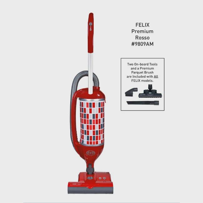 Sebo Felix Premium Multi-Floor With Swivel Power Head & Parquet Brush Sebo Felix Premium Multi-Floor With Swivel Power Head & Parquet Brush, Colour: Red