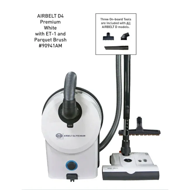 Sebo Airbelt D4 Premium Canister With Swivel Power-Head