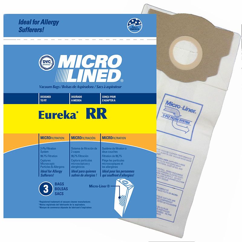 Bags, Paper, Type RR, 3pk, Eureka, DVC Bags, Paper, Type RR, 3pk, Eureka, DVC