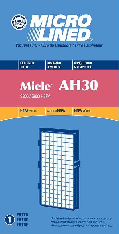 Filter, 1 Pack, Miele AH30 S300/S800 HEPA, Generic