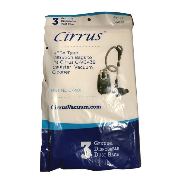 Bags, Cloth, Type H, 3pk, Cirrus, Riccar, Simplicity
