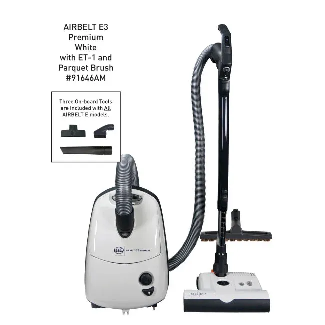 Sebo Airbelt E3 Premium Canister With Swivel Power-Head