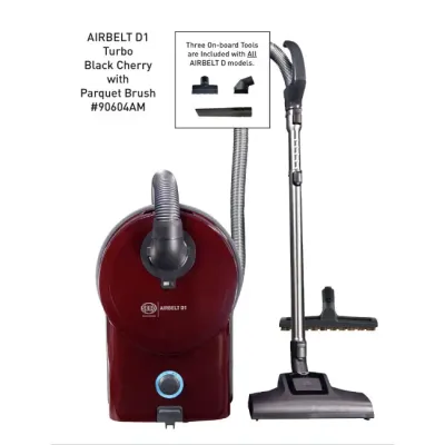 Sebo Airbelt D1 Turbo (Black Cherry) With Turbo Brush Head