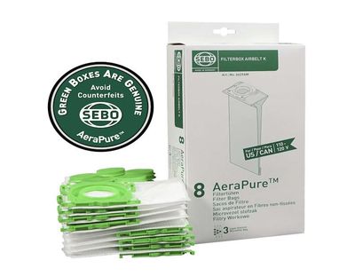 Sebo Bag Box Airbelt K (8-Piece Carton)