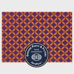 Sebo Microfilter Textiles For Sebo Felix/Dart Sebo Microfilter Textiles For Sebo Felix/Dart, Colour: Orange/Purple, Circles & Diamonds