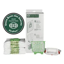 Sebo Yearly Service Box Airbelt E (8 Bags, Microfilter, & Exhaust Filter)