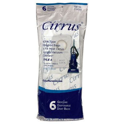 Bags, Cloth, Type A, 6pk, Cirrus Upright Models