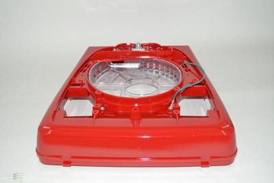 Base, Main Body Housing 12" Red With Outer Wheels Latch Style Quick Kleen Sanitaire