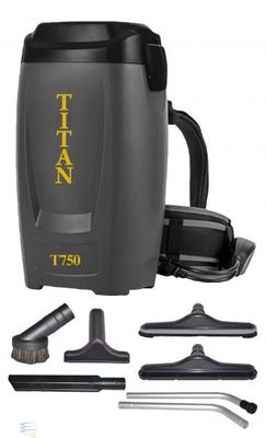 Titan T750 Backpack Vac, Corded, 6QT, 1 1/2' Deluxe Tools Titan T750 Backpack Vac, Corded, 6QT, 1 1/2' Deluxe Tools