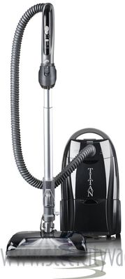 Titan T9500 Canister With Plush Power Nozzle, Black, Hepa, Bagged, 8' Hose, 14'' Cleaning Path, 2yr Warranty