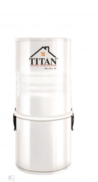 TITAN TCS4792 CENTRAL VAC,5000 SQ FT,56 DECIBALS 140 WATER LIFT,3.6 GAL,27.5 HEIGHT 11.9 DIAM