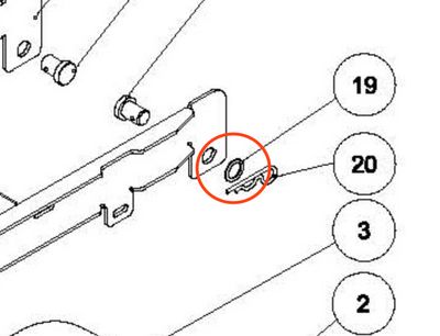 Washer, For Chassis To Brush Hub Assembly NSS Wrangler 1503AB