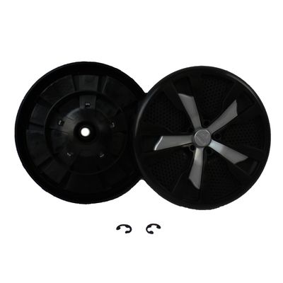 Wheel, Kit, With E-Clips, Axels, & Both Wheels, For Bissell Pro Heat 1548