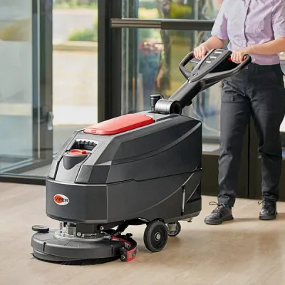 Viper AS4325B-US 17" AGM Cordless Walk Behind Disc Floor Scrubber - 6.6 Gallon 50000580