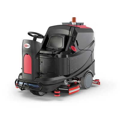 VIPER AS1050R 39 VIPER AS1050R 39", 53-GAL, RIDE-ON SCRUBBER, PAD DRIVERS, BRUSHES, 44.5" SQUEEGEE ASSEMBLY, SHELF CHARGER, NO BATTERIES, SCRUBBER
