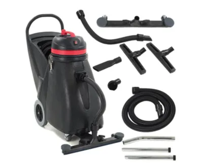 VIPER SN18WD 18-GALLON, 24" FRONT-MOUNT SQUEEGEE, 9' HOSE, KIT: CREVICE TOOL, DUST. BRUSH, WET/DRY PICK-UP TOOLS, WAND, SCRUBBER