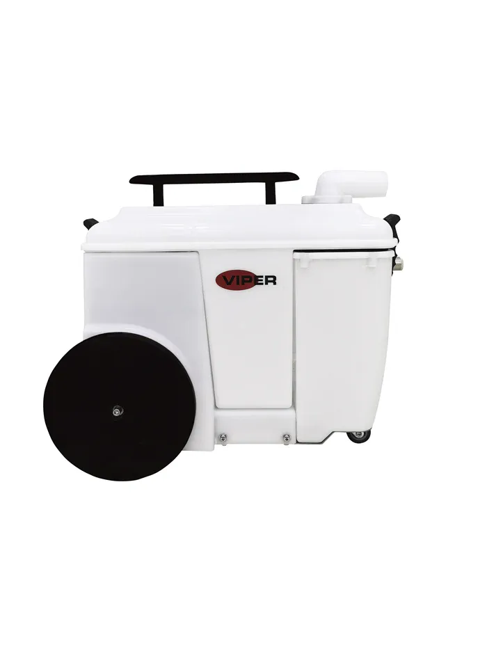 VIPER 50000591 1-GALLON PORTABLE SPOTTING EXTRACTOR, 10 ' VAC. AND SOL. HOSES, 4.0 " HAND TOOL, BUILT IN WHEELS, SCRUBBER