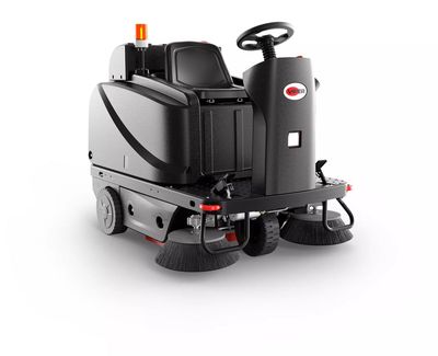 VIPER ROS1300-242 51" RIDE-ON SWEEPER, RIGHT AND LEFT SIDE BROOMS INCLUDED, 34 GALLON HOPPER. 242 AH WET BATTERIES, ONBOARD CHARGER