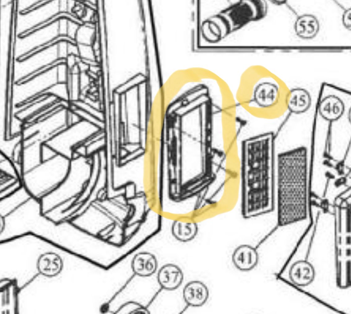 Exhaust Filter Housing, Green, For Cirrus CR79 Upright Vacuum