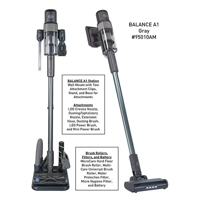 Sebo Balance A1 Cordless Stick Vac With Charge Stand & All Accessories! Sebo Balance A1 Cordless Stick Vac With Charge Stand & All Accessories!, Colour: Gray