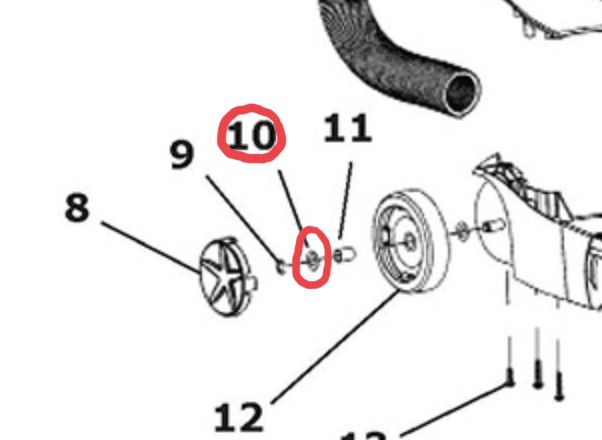 Washer, For NSS Pacer 12UE/15UE Rear Wheel