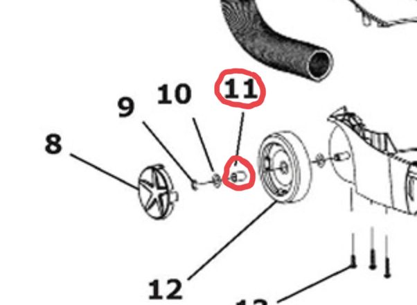Bushing, For NSS Pacer 12UE/15UE Rear Wheels