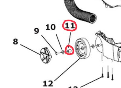 Bushing, For NSS Pacer 12UE/15UE Rear Wheels