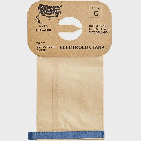 Bag, Paper, Type C, 100pk, Electrolux, Perfect C101/C103/C104, VAC