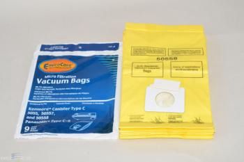 Bags, Paper, Type C/Q, 9pk, Kenmore 5055 Panasonic Riccar Simplicity, EC
