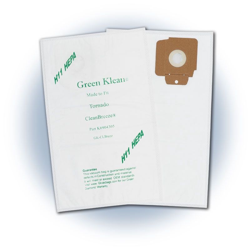 Bags, Cloth, 100pk, CleanMax Champ, Tornado CV/CVD, Green Klean