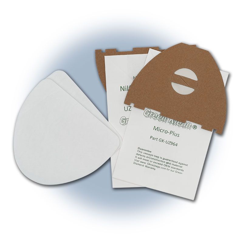 Bags, Paper, 10pk, Advance/Clarke/Kent HipVac UZ964, Green Klean