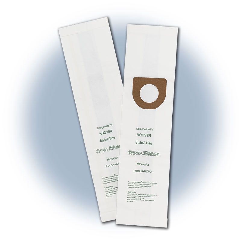 Bags, Paper, Type A, Type 2, 36pk, Koblenz Type A, Pacific MyVac, Avance 1200, Bissell Style 2, Hoover Convertible, Green Klean