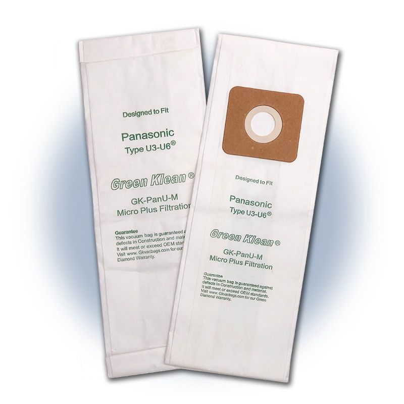Bags, Paper, Type 1/4/7, Type U-3, Type U-6, Type U, 10pk, Bissell, Samsung 5000/7000, Riccar/Simplicity U-3, Panasonic Type U, U3, U6, Koblenze U800-U900, Powr-Flite PF-90, CleanMax Cadet, Nitro &amp; Pr