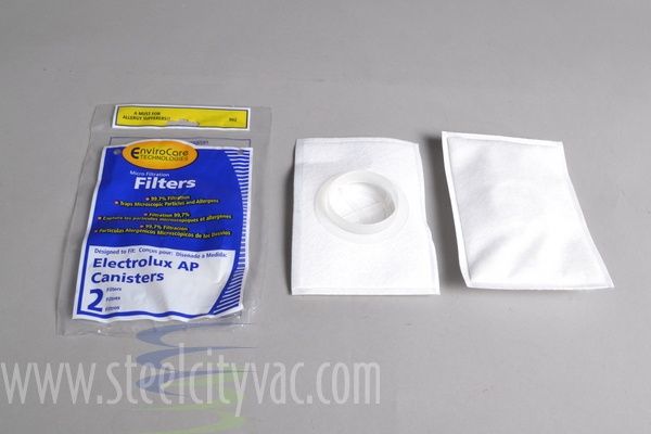 Filter, 2pk, For Electrolux Aerus AP100 Canister Vacuum HEPA LE 2100, Diplomat, Ambassador, Epic 6500, EnviroCare